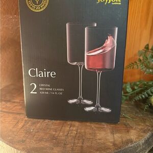 Jolt Claire Crystal Wine Glasses - Set of 2